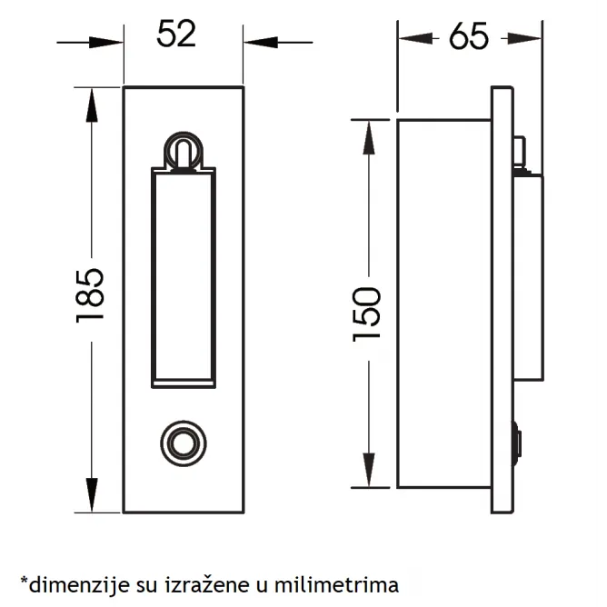 LED SVETILJKA JM-061 ZIDNA 3W 3000K BRONZA/CRNA - Slika 2