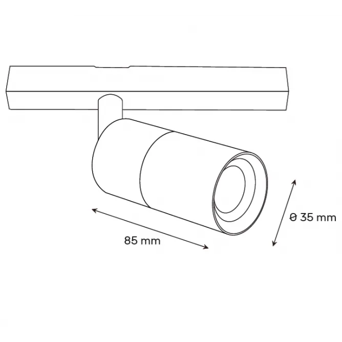 MAGNETIC REFLEKTOR LED11-5W 3000K 24° 48V DC - Slika 4