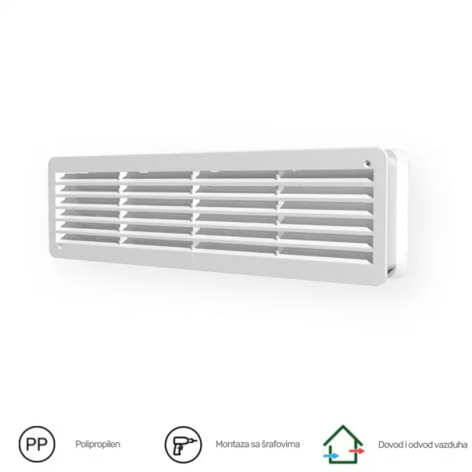 ERA ZALUZINA 4513DP BELA (450x131 mm)