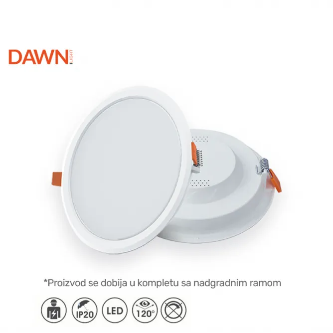 DAWN LED PANEL KNC1-12W 4000K 960lm 120° IP20 / RAM