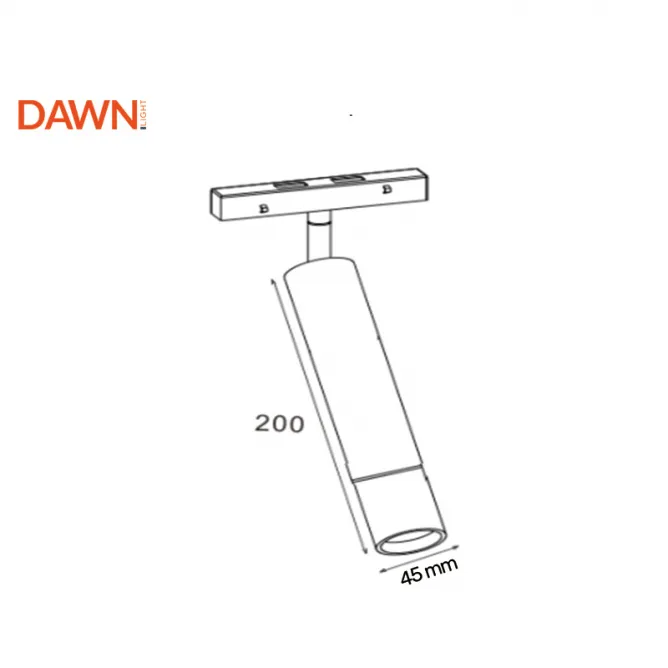 MAGNETIC REFLEKTOR LED5-10W 3000K 24° 48V DC BAKAR - Slika 2