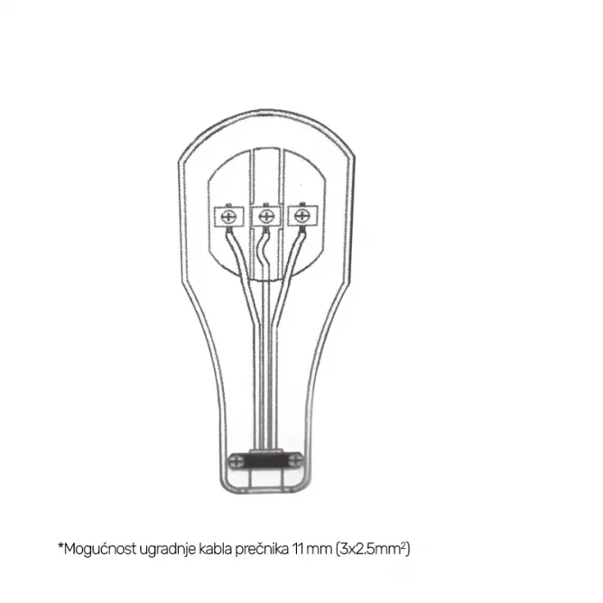 LED UBODNA SVETILJKA 9W SIVA ZELENA IP65 - Slika 2