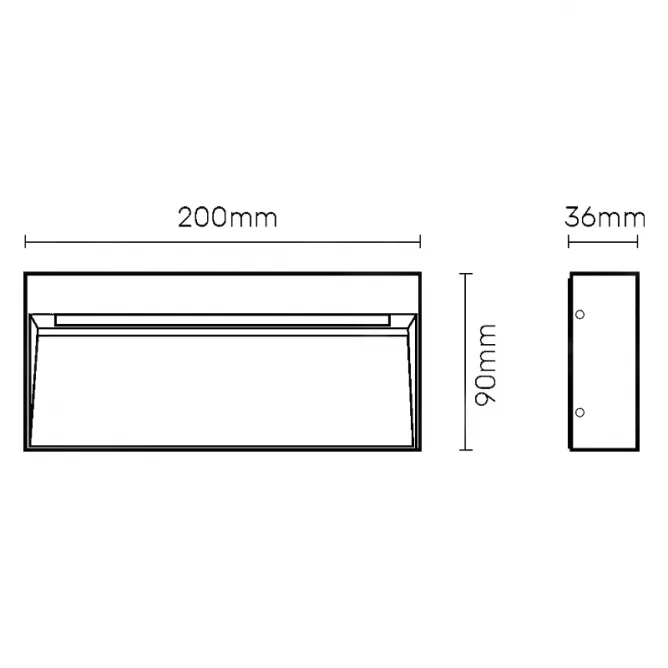 LED SVETILJKA JM-054 ZIDNA 5.6W 4000K IP54 ANTRACIT - Slika 2