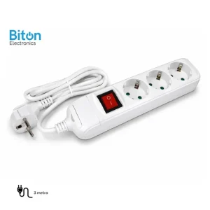 PRENOSNA PRIKLJUCNICA BITON TROSTRUKA 3M PREKIDAC KB-RB-03KL