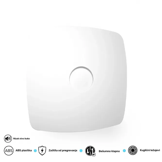 ERA VENTILATOR F100 RIO 4C MAT BELI - Slika 2