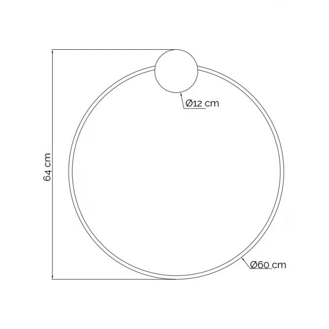 VESTA 566 ZIDNA LAMPA 30W 3000K CRNA/MESING - Slika 2