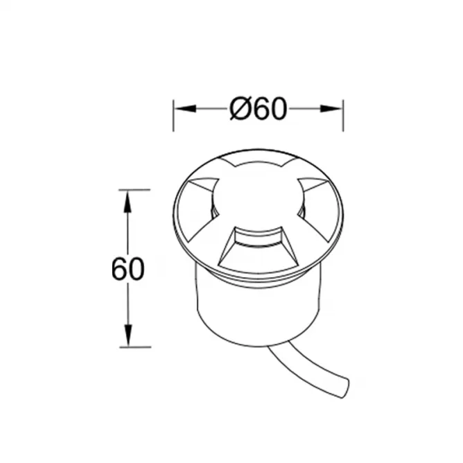 LED SVETILJKA JM-4816 PODNA 1W 3000K IP67 ANTRACIT - Slika 2
