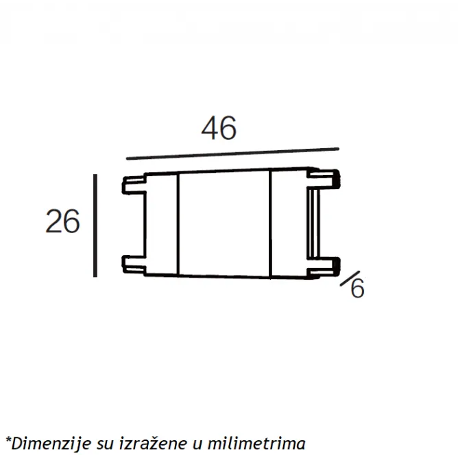 MAGNETIC SLIM KONEKTOR I CRNI (26-A-I) - Slika 2