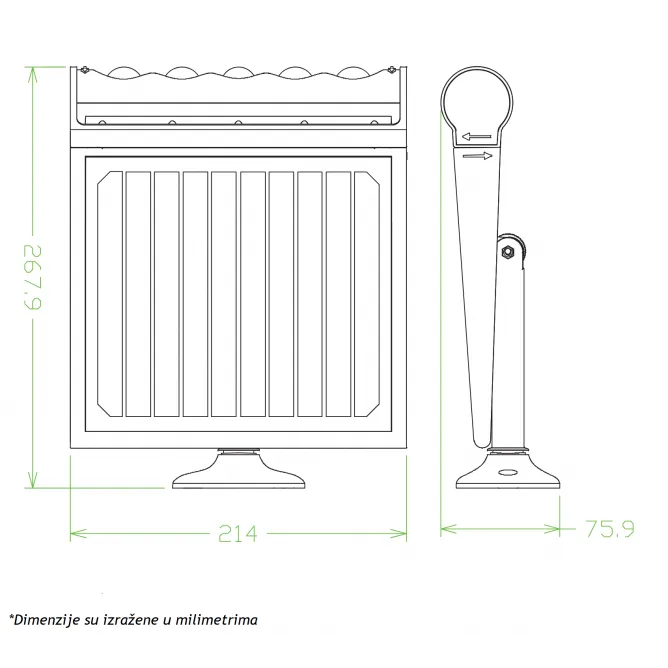 SOLARNA LED SVETILJKA LD-SSL-8W - Slika 4