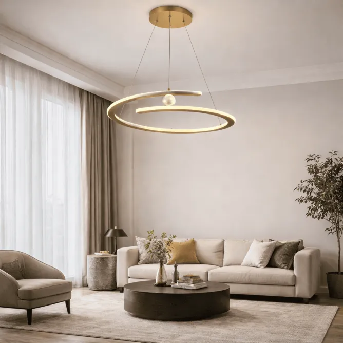 LUNA 262 LUSTER 60W 3000K MESING - Slika 2