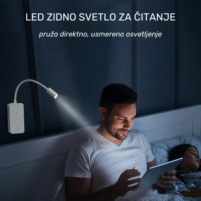 LED ZIDNA SVETILJKA ELY00X-1 BELA - Slika 5