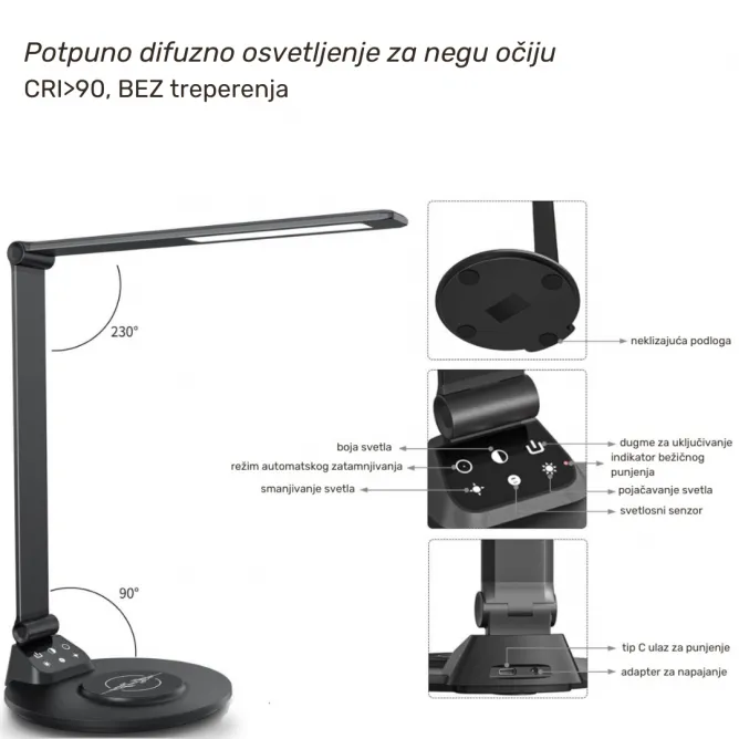 LED STONA LAMPA EW-0CX - Slika 4