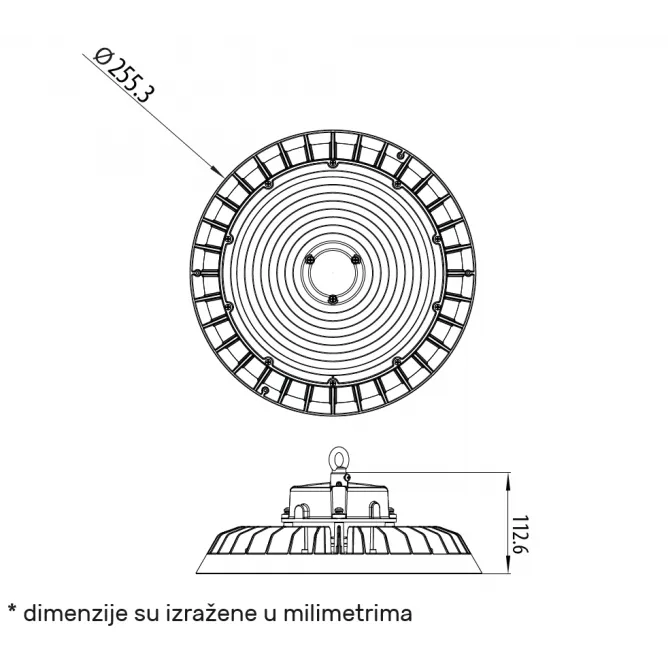 DAWN LED REFLEKTOR HBB-150W 4000K 90° IP65 - Slika 4