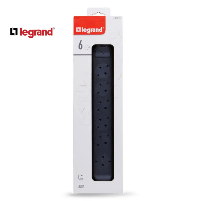 LG 694540 PRODUZNI BLOK 6X2P+E 3M (CRNA/T.SIVA) - Slika 3