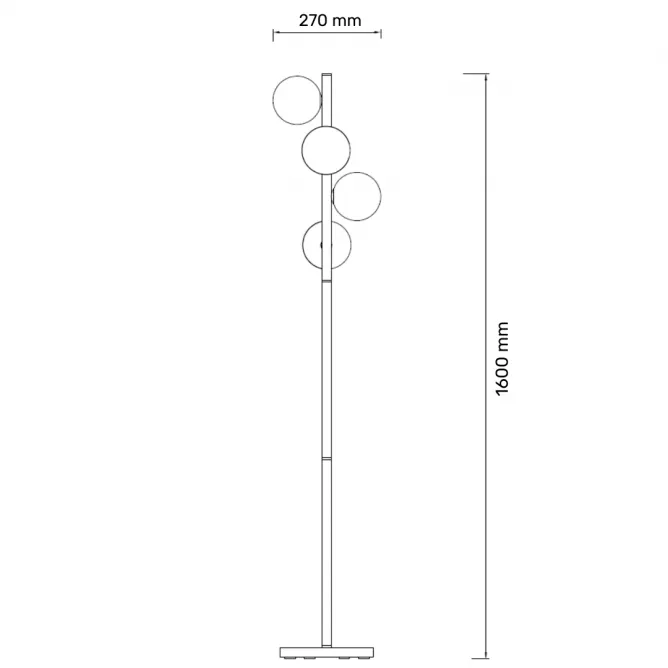 TALIA 23 PODNA LAMPA 4*G9 BAKAR - Slika 3