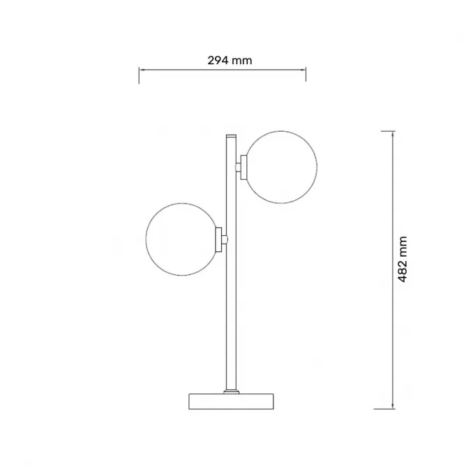 TALIA 26 STONA LAMPA 2*G9 CRNA/BAKAR - Slika 3