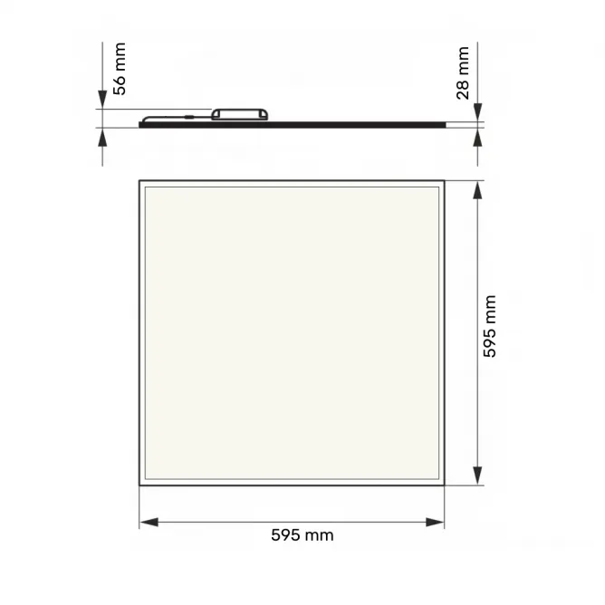 DAWN LED PANEL HN-PL6060 36W 3000/4000/6500K (4320lm) BACKLIGHT - Slika 3