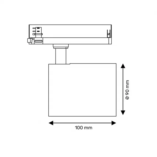 DAWN LED REF SINSKI XS-22 22W 3000K CRNI TROFAZNI - Slika 2