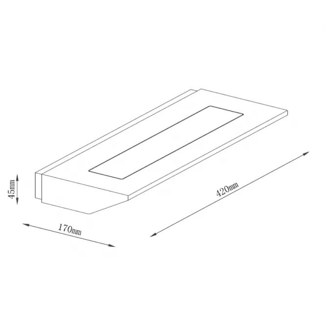SOLEA 50 ZIDNA LAMPA 12W 3000K DRVO - Slika 2