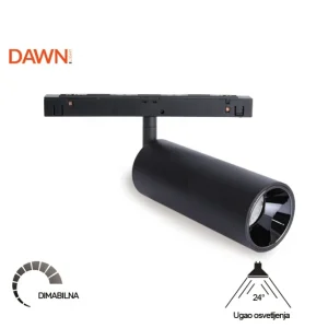 MAGNETIC REFLEKTOR LED11-15W 3000K 24° 48V DC CRNI NEW