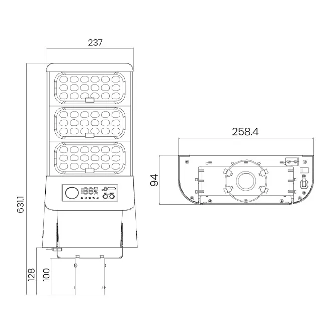 SOLARNA LED SVETILJKA ALFA SSL-59 39W 3000/5700K 9000lm IP65 - Slika 5