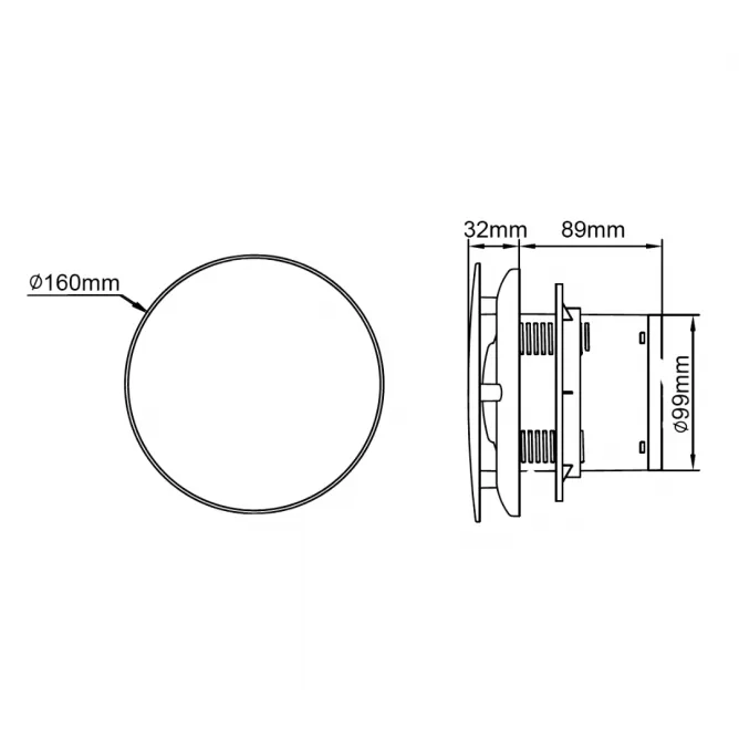 VENTILATOR LFWW-09X BELI BITON - Slika 2