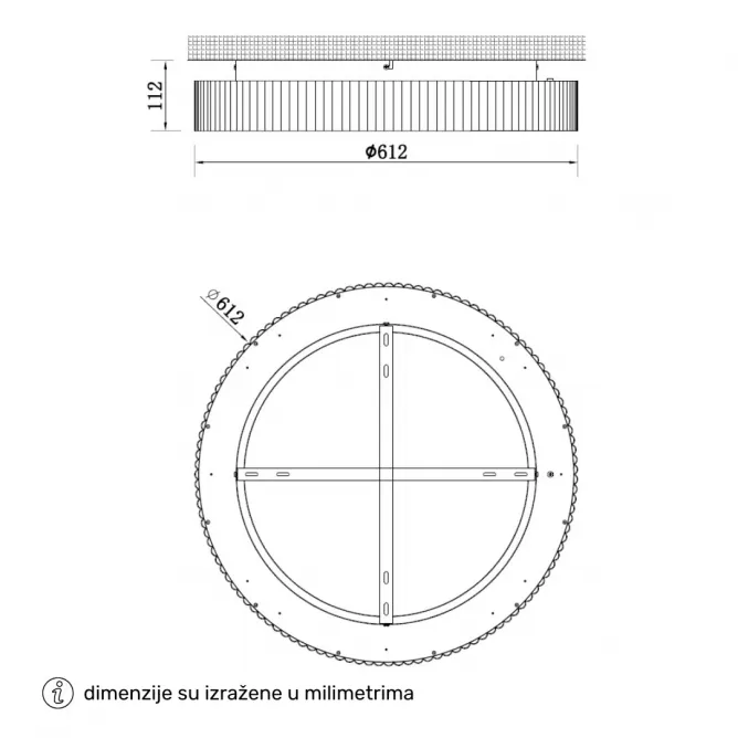 SOLEA 71 PLAFONSKA SVETILJKA 40W CCT CRNA - Slika 3