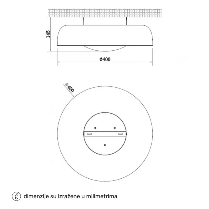 SOLEA 76 PLAFONSKA SVETILJKA 20W CCT CRNA - Slika 3
