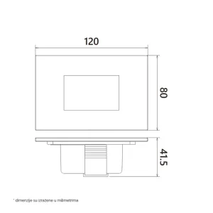 DAWN LED SVETILJKA E637699 3W CCT IP65 BELA