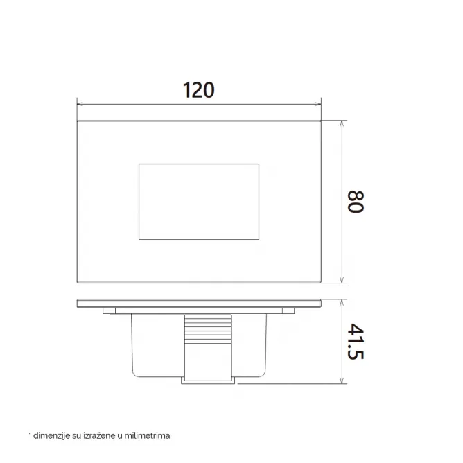 DAWN LED SVETILJKA E637699 3W CCT IP65 BELA