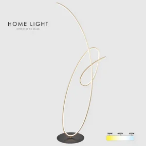 SOLEA 146 PODNA LAMPA 42W CCT CRNA/ZLATO