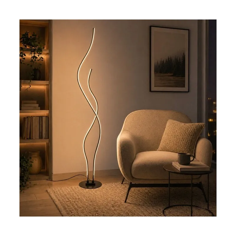 SOLEA 150 PODNA LAMPA 42W CCT CRNA DIM - Slika 2