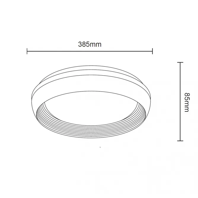 SOLEA 110 PLAFONSKA SVETILJKA 24/48W CCT CRNA DIM - Slika 3
