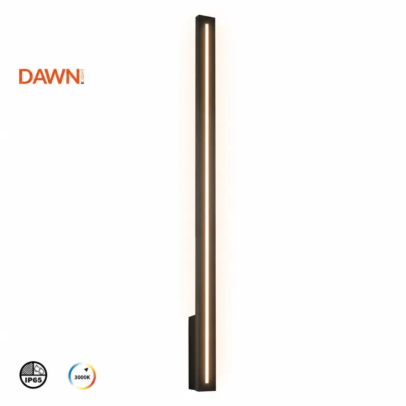 DAWN LED SVETILJKA 1007D ZIDNA 12W 3000K IP65 CRNA
