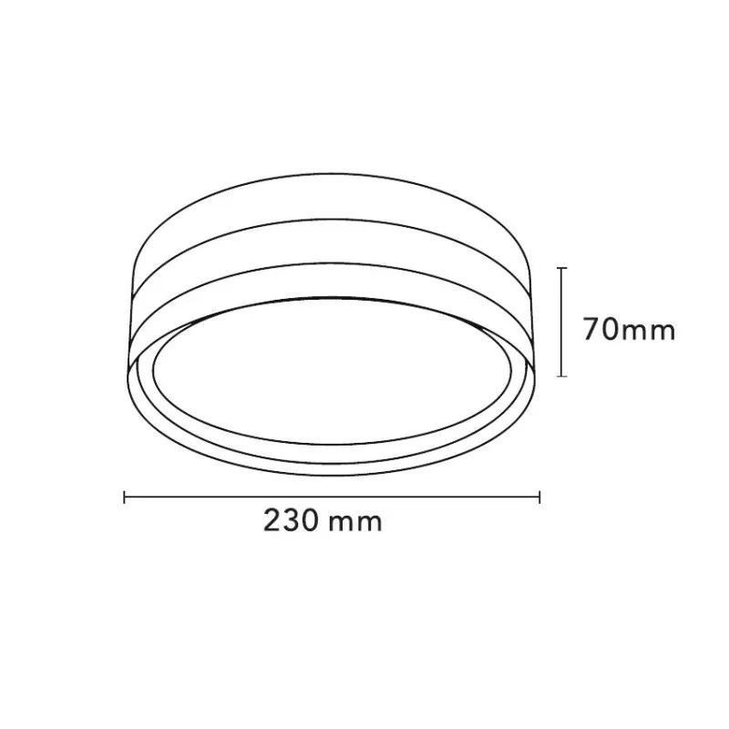 LED PLAFONJERA BLM230CW 18W CCT CRNA IP65 - Slika 3