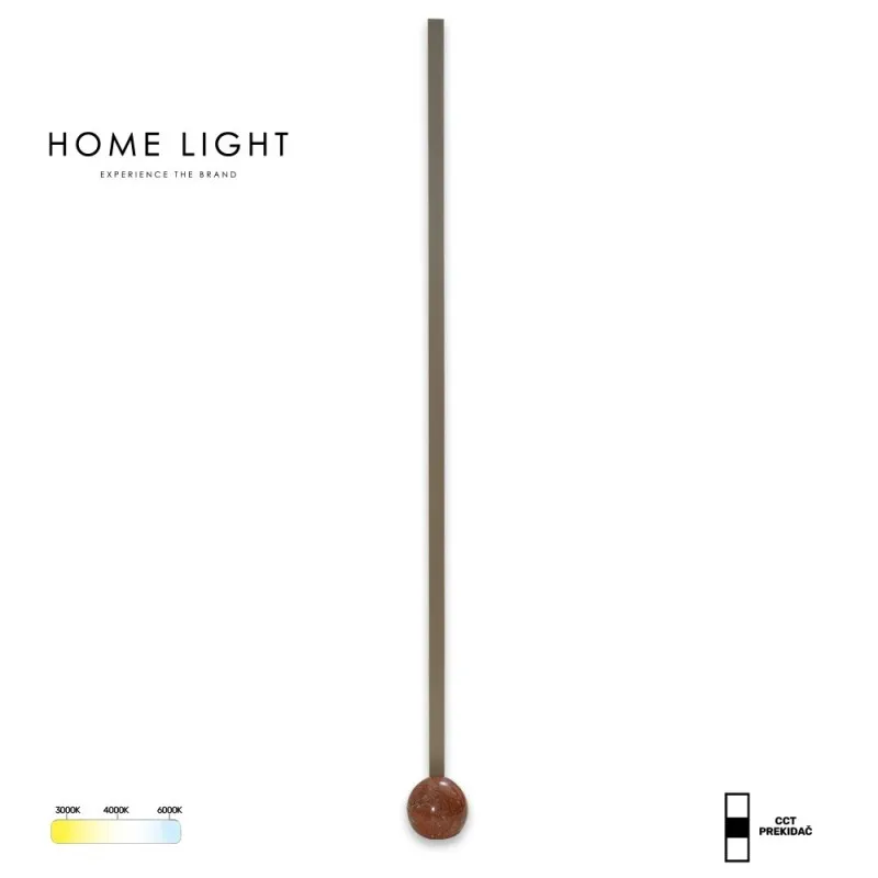 SOLEA 167 PODNA LAMPA 30W CCT CAPPUCCINO/CRVENA