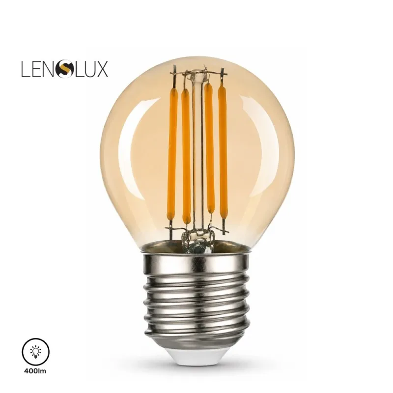 LED SIJALICA FILAMENT DIM G45 4W E27 2700K 400lm AMBER