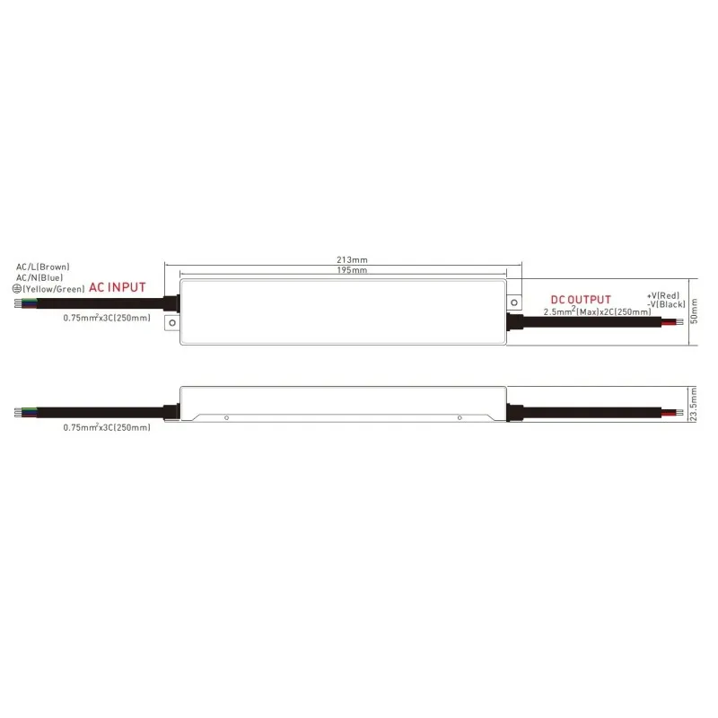 DAWN LED NAPAJANJE SLIM 24V 350W 350WHBS-24 IP67 - Slika 2