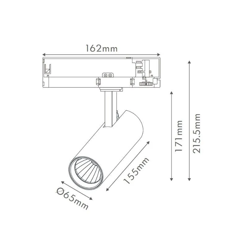 DAWN LED REF SINSKI EL-T21D020 20W CCT CRNI TROFAZNI - Slika 3