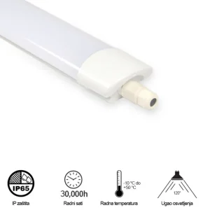 VODODIHT LED SLIM BELI LG258A 45W 6500K