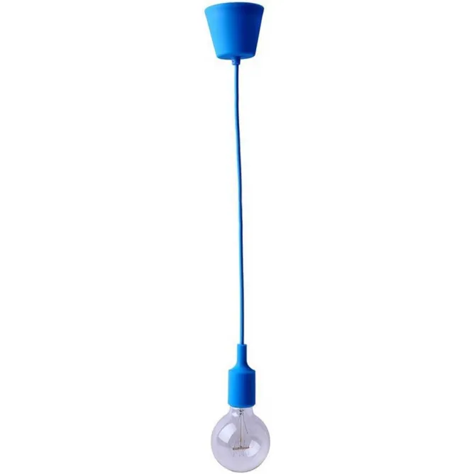 RUSTIK 119 VISILICA 1*E27 PLAVA pvc - Slika 3