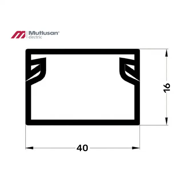 KANALICA 40X16 PVC BITON (N 50) - Slika 2