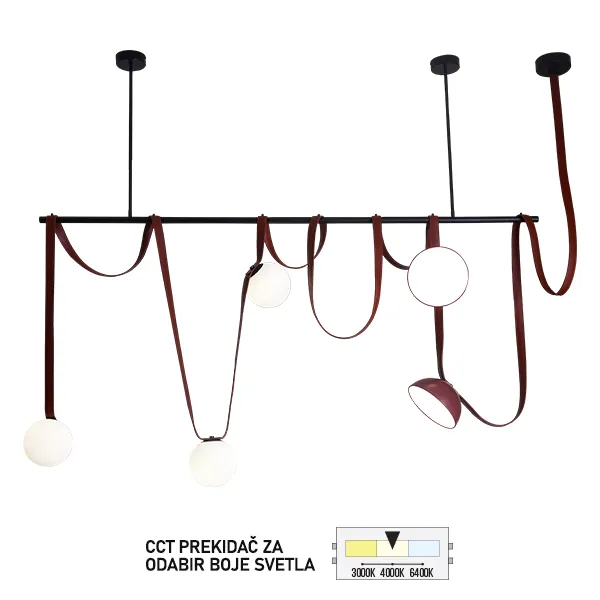 LED viseća lampa FK2100-20V BK/BR