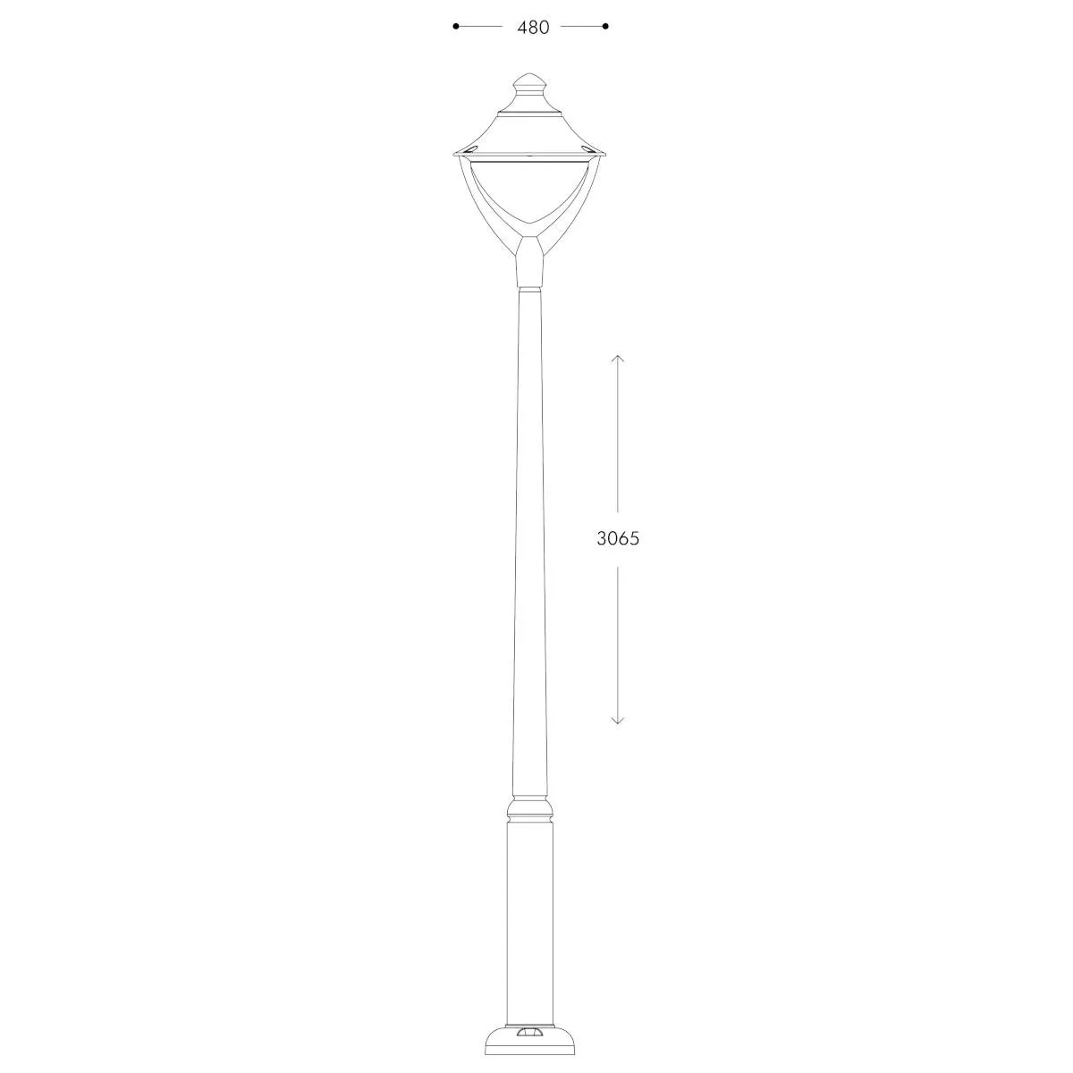 Svetiljka EKTOR 2500/BEPPE 400 BK prov. - Slika 4