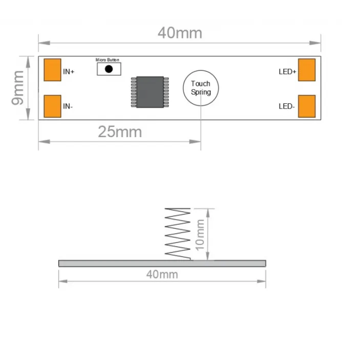 LED PREKIDAC DIMER DT03 TOUCH - Slika 3