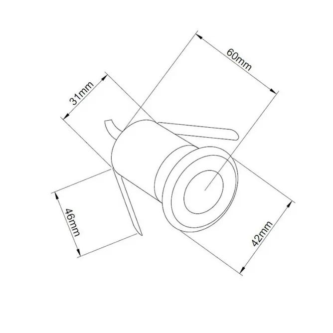 LED SVETILJKA JM-044 PODNA 1W 3000K IP67 NIKL/HROM - Slika 4
