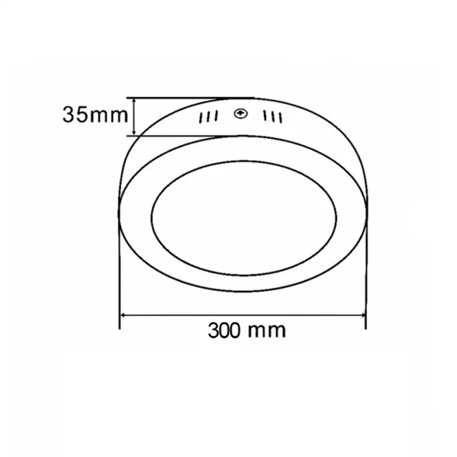 LED PANEL KA-C5 24W 4000K CRNI - Slika 2