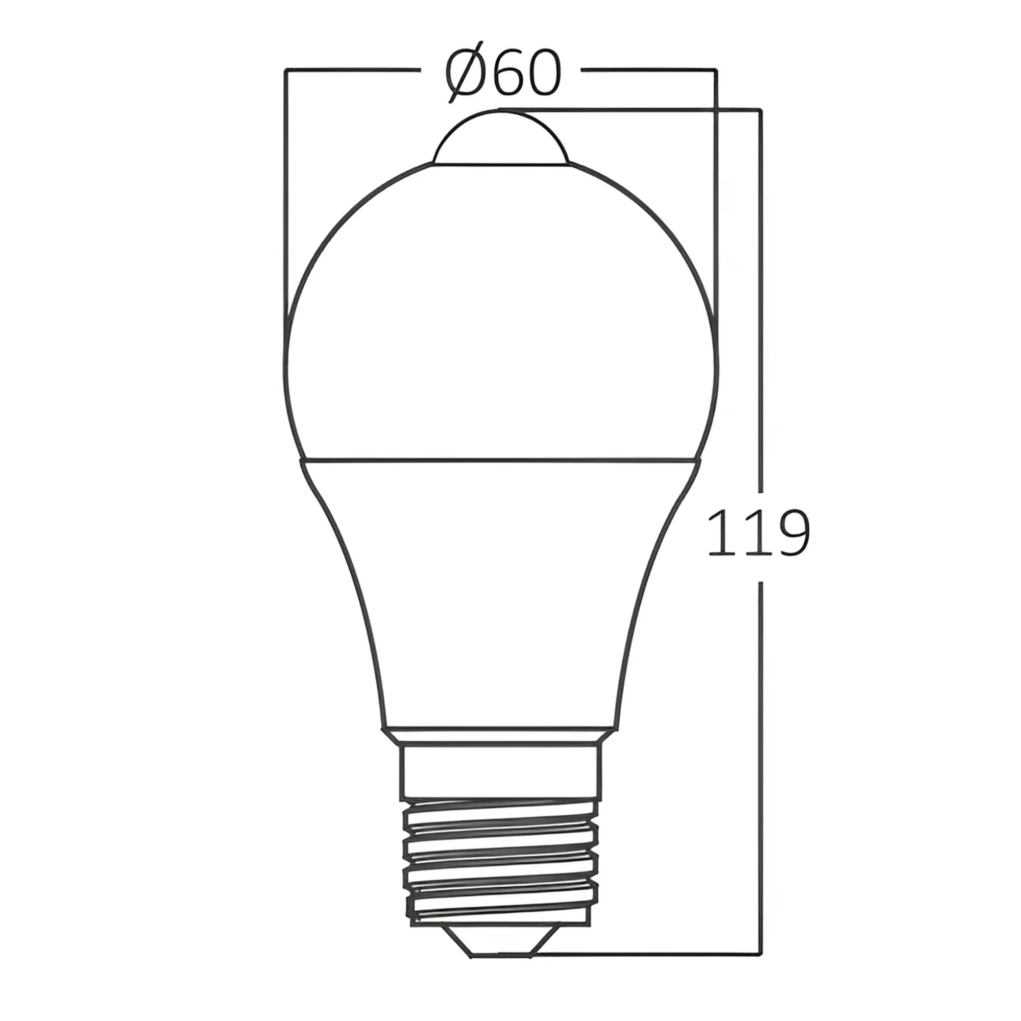 LED SIJALICA SA SENZOROM POKRETA 9W E27 A60 6500K - Slika 3