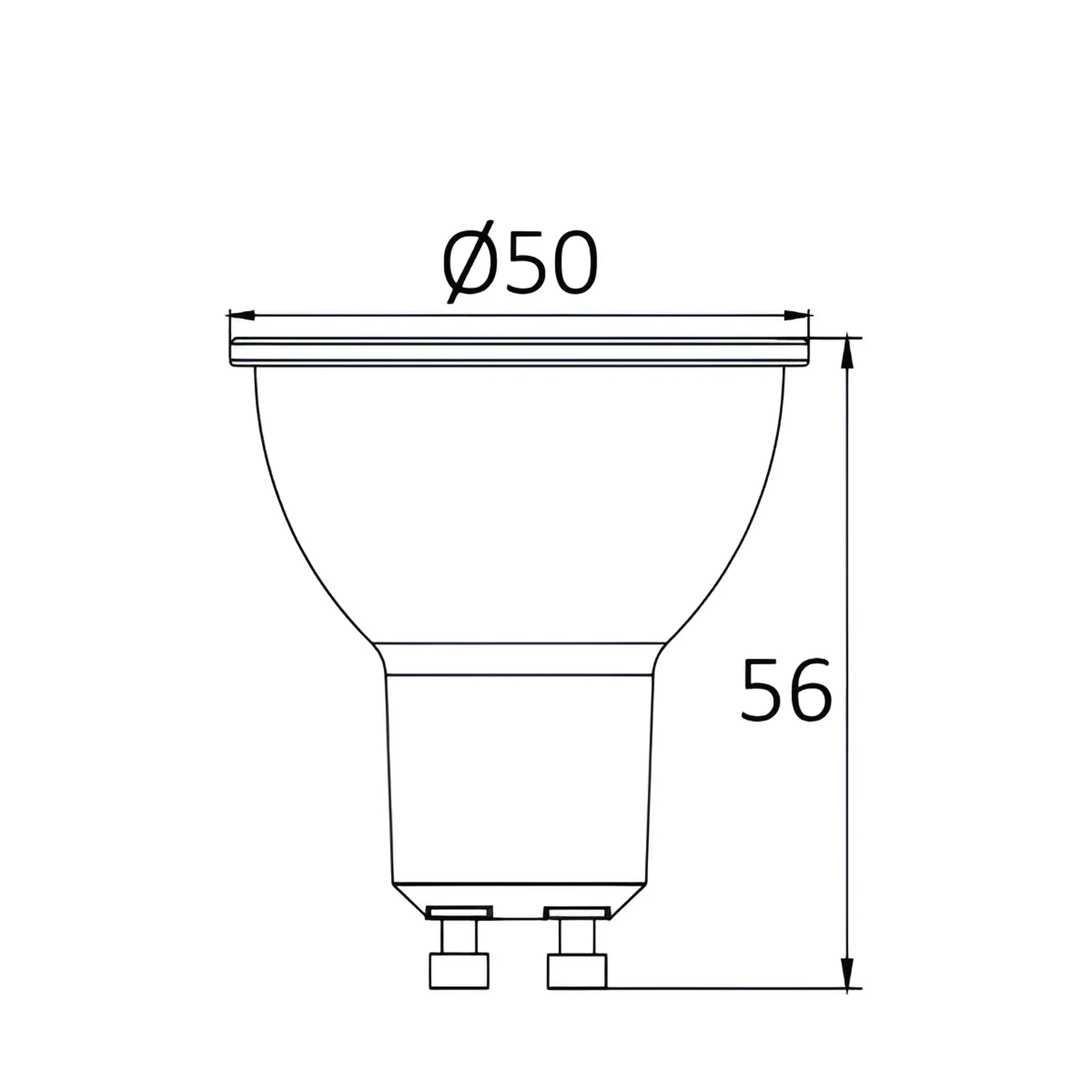 LED SIJALICA GU10 6.5W 3000K 38° - Slika 5