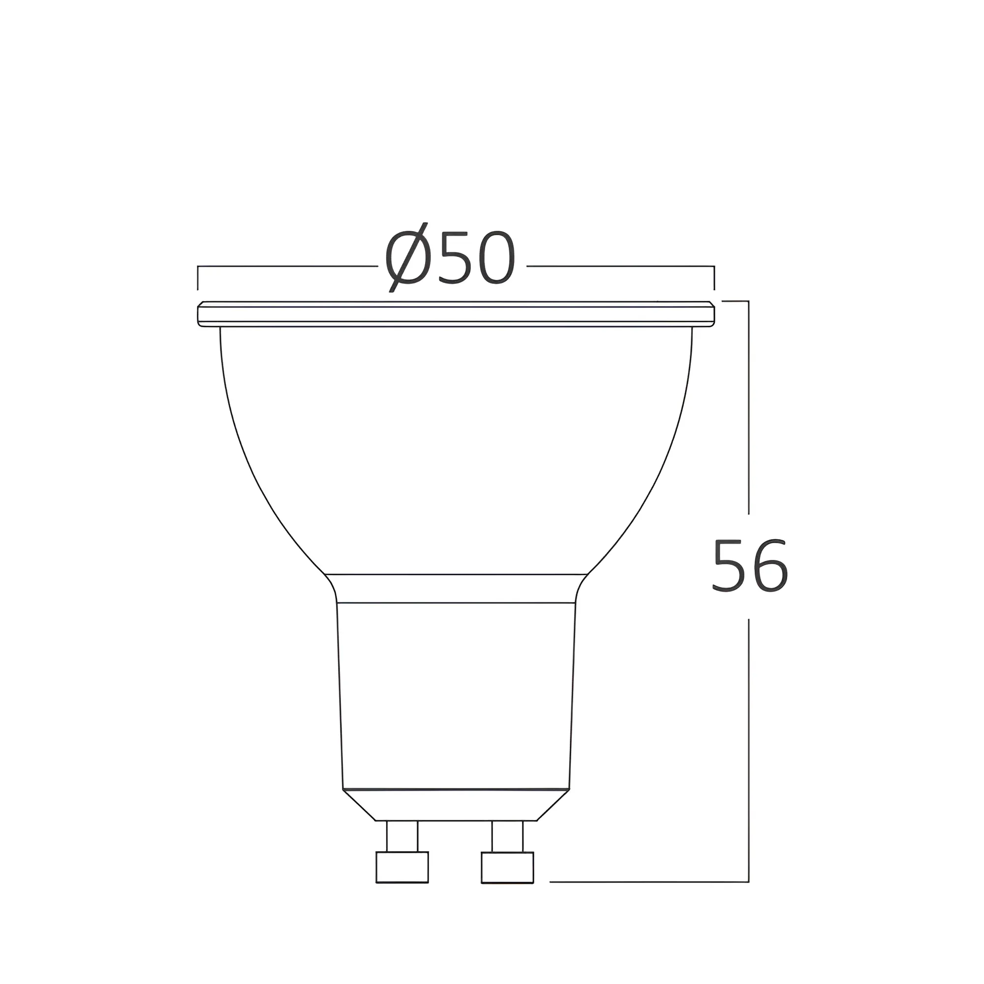 DIMABILNA LED SIJALICA GU10 STAKLENA 5.5W 3000K 38° - Slika 3